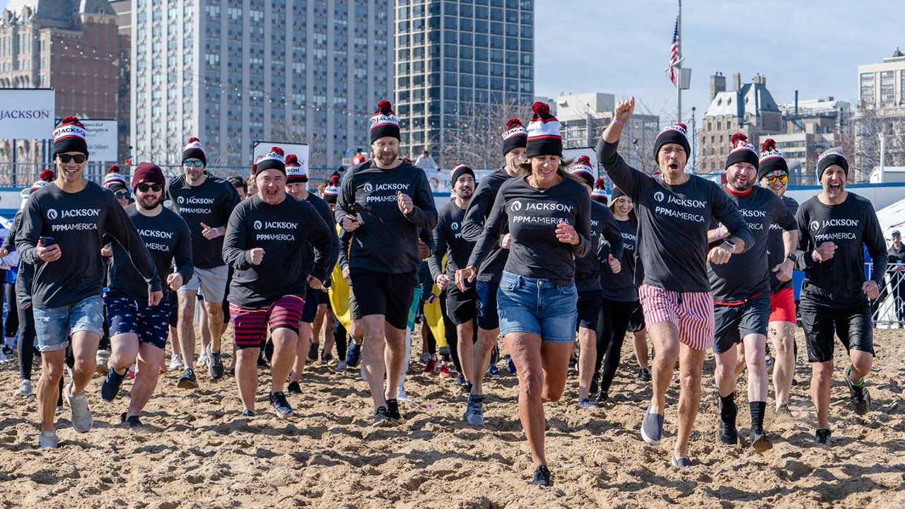PPM employees at the Polar Plunge