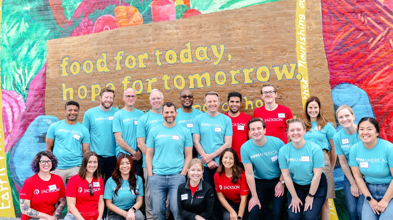 PPM employees volunteering with Nourishing Hope.